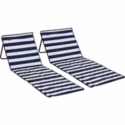 Profitez d'une journée ensoleillée en duo avec ce lot de 2 tapis/matelas de plage. Son matelas avec revêtement en polyester s ...