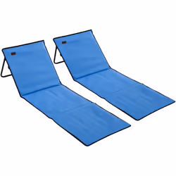 Profitez d'une journée ensoleillée en duo avec ce lot de 2 tapis/matelas de plage. Son matelas avec revêtement en polyester s ...