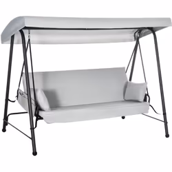 Cette magnifique balancelle de jardin 3 places convertible sera parfaite pour vous détendre et faire un break au soleil ou à  ...