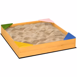 Votre enfant est accro aux château de sables ? Notre bac à sable avec 4 assises deviendra très vite son jeu préféré dans le j ...