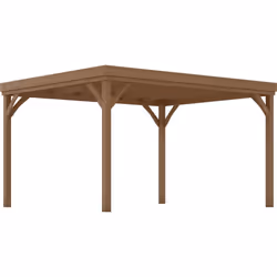 Cette jolie pergola autoportante est robuste grâce à sa structure en bois de sapin pré-huilé qui vous assurera résistance fac ...
