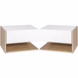 Ce lot de 2 tables de chevet murales design contemporain vous permettra d'aménager votre chambre avec style et élégance. Chac ...