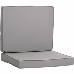 Ces coussins d'assise et dossier vous permettront d'être confortablement installé sur votre fauteuil ou chaise de jardin. Leu ...