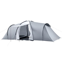 Outsunny - Tente de camping - Tissu Oxford - 590x245x193cm - Gris