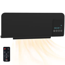 HOMCOM - Radiateur électrique - Plastique - 54.5x12x21.5cm - Noir