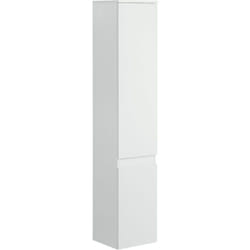 Kleankin - Meuble colonne rangement salle de bain 2 placards 3 étagères style contemporain blanc