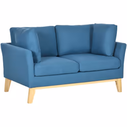 Description générale Laissez-vous séduire par le charme cosy et chic de ce superbe canapé 2 places style scandinave coloris b ...