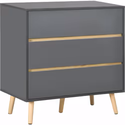 Cette jolie commode sera le meuble idéal pour ranger vos divers objets. Les 3 tiroirs peuvent accueillir des vêtements, du li ...