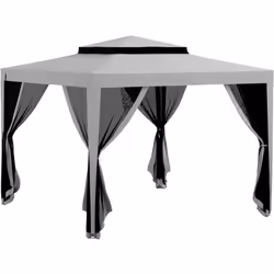 Description générale Cette tonnelle de jardin de 3 x 3 m est à la fois élégante et pratique, parfaite pour offrir de l'ombre  ...