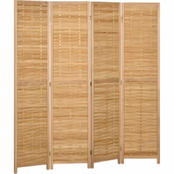 Succombez au charme de ce superbe paravent intérieur à 4 panneaux en bois de bambou au style naturel. Notre paravent offre un ...