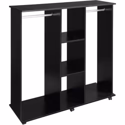 Description générale Cette jolie armoire double penderie est un meuble pratique qui s'adapte à tous les styles d'intérieur. S ...