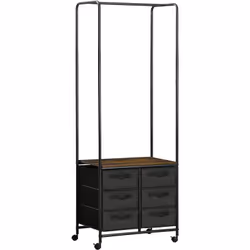 Description générale Ce portant à vêtements a été conçu pour optimiser votre espace de rangement. Équipé d'une barre de pende ...
