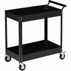 Ce chariot d'atelier DURHAND est votre parfait assistant de travail. Les deux étagères vous offrent suffisamment d'espace pou ...