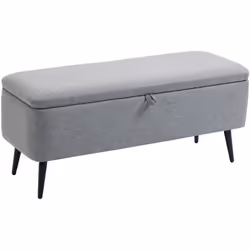 Ce superbe banc coffre de rangement 2 en 1 allie à la fois élégance, modernité et praticité. Doté d'un généreux coffre intern ...