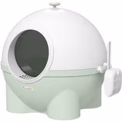 Cette maison de toilette pour chat design boule est un accessoire pratique dans lequel votre boule de poils va faire ses beso ...