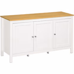Description générale Ce superbe buffet bas 3 portes avec 2 étagères réglables en hauteur vous permettra à la fois de ranger e ...