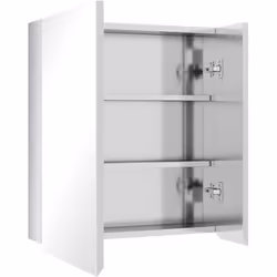 Description générale Découvrez cette magnifique armoire murale de salle de bain avec miroir intégré. Dotée de 2 portes et 2 é ...
