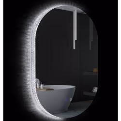 Description générale Ce miroir ovale Kleankin est conçu pour vous fournir un éclairage optimal lors de votre routine quotidie ...