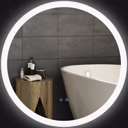 Ce miroir rond kleankin vous fournira toute la lumière nécessaire pour vous préparer dans de bonnes conditions. Pratique à ut ...