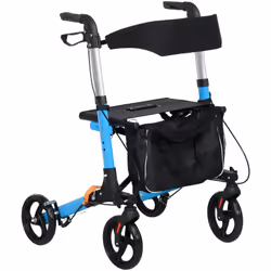 Ce déambulateur 4 roues pliable et léger vous offrira une excellente mobilité et stabilité pendant votre marche. L'améliorati ...