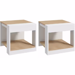 Cet ensemble de 2 tables basses d'appoint est parfait pour toute maison. C'est la solution idéale pour donner plus d'espace a ...
