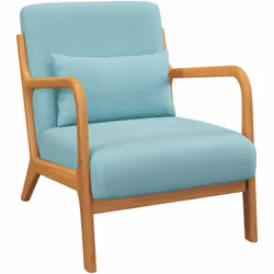 Laissez-vous séduire par le charme de ce splendide fauteuil lounge avec structure en bois d'hévéa et coussins aspect velours. ...