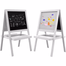 Description générale Ce joli tableau chevalet multifonction pour enfant stimule l'apprentissage et le dessin. Équipé d'un tab ...