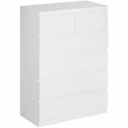 Description générale Ajoutez une touche de contemporain à votre intérieur avec cette jolie commode. Avec ses lignes sobres et ...