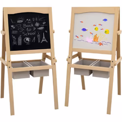 Ce joli tableau chevalet multifonction enfant stimulera son intérêt pour l'apprentissage et la peinture. Equipé d'un tableau  ...