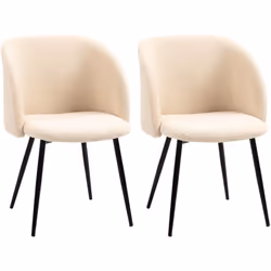 Ce lot de 2 chaises de visiteur design ajoutera une touche nordique élégante, raffinée et moderne à votre intérieur. Sa conce ...