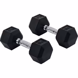 Avec cet ensemble d'haltères courtes (total de 16 Kg), vous disposez d'une sélection illimitée d'exercices de musculation pou ...