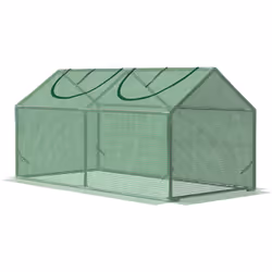 Cette mini serre de jardin protègera efficacement vos plantes afin d'en tirer le meilleur rendement possible. Equipée de 2 fe ...