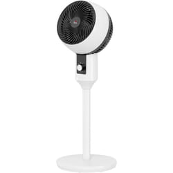Homcom - Ventilateur sur pied design 45W 3 vitesses oscillant 70° inclinable 90° blanc noir