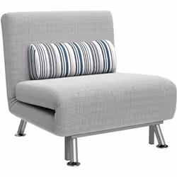 Description générale Ce fauteuil convertible, conçu avec des matériaux de qualité et au design moderne, est un meuble indispe ...