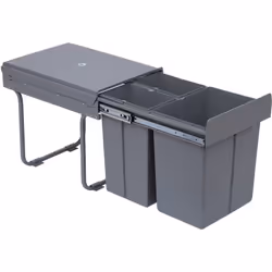 Description générale Cette poubelle de tri coulissante facilite le tri de vos déchets dans différentes poubelles, un geste es ...