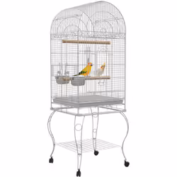 A la recherche d'une cage pour vos oiseaux ? Vous allez adorer la cage pour oiseaux PawHut. Conçue en acier galvanisé, elle a ...