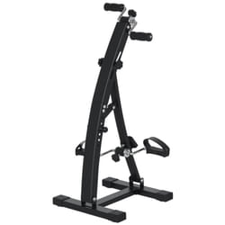 Vélo d'appartement pédalier rééducation bras jambes écran lcd multifonctions hauteur guidon réglable 40L x 42,5l x 100H cm acier noir