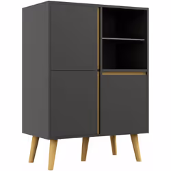 Ce superbe meuble TV Hi-fi design scandinave doté de nombreux rangements apportera une touche de raffinement nordique à votre ...