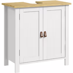Description générale Ce joli meuble vasque de salle de bain sur pied est équipé d'un placard à 2 portes avec étagère réglable ...