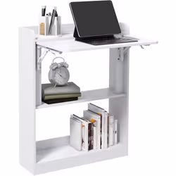 Inspirée par les nouvelles tendances du home staging, ce bureau mural pliable d'appoint sera idéal pour les petits espaces ty ...