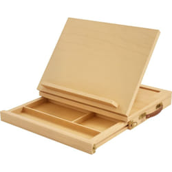Vinsetto - Mallette chevalet professionnel de table inclinaison réglable 3 compartiments de rangement bois de hêtre