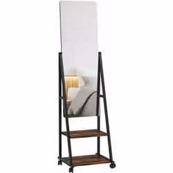 Avec ce grand miroir sur pied de HOMCOM, vous pouvez être sûr d'avoir bonne mine chaque matin. Le miroir sur pied est fabriqu ...
