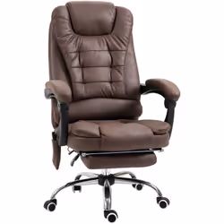 Description générale Ce fauteuil de bureau massant Vinsetto vous permet de mêler détente et travail. Son design ergonomique,  ...