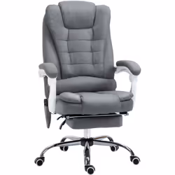 Ce fauteuil de bureau massant Vinsetto vous permet de mêler détente et travail. Au design ergonomique, la hauteur et l'angle  ...