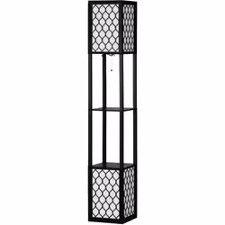 Ce lampadaire étagère est une conception 2 en 1, vous offrant à la fois de la lumière et des espaces de rangement. Ce meuble  ...