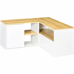 Description générale Ce joli meuble TV d'angle bicolore en bois aspect chêne clair et blanc ajoutera une touche d'élégance et ...