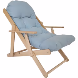 Asseyez-vous confortablement dans notre fauteuil au style naturel et authentique. Ce fauteuil inclinable pliant se distingue  ...