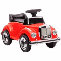 Porteur enfant voiture licence Mercedes-Benz 300S coffre butée arrière anti-basculement rouge
