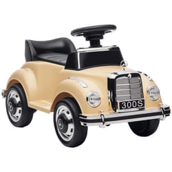 Porteur enfant voiture licence Mercedes-Benz 300S coffre butée arrière anti-basculement beige