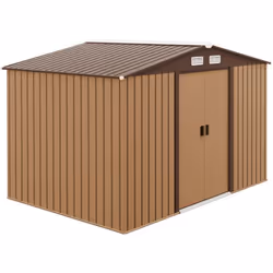 Cet abri de jardin 2 portes coulissantes en tôle d'acier vous sera d'une grande utilité. Disposant d'une surface de rangement ...